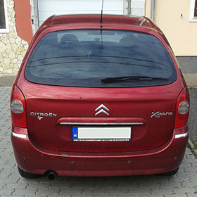 Citroen Xsara Picasso bérlés hátulról