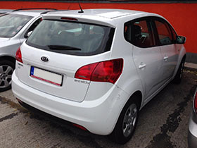 Kia Venga bérlés hátulról